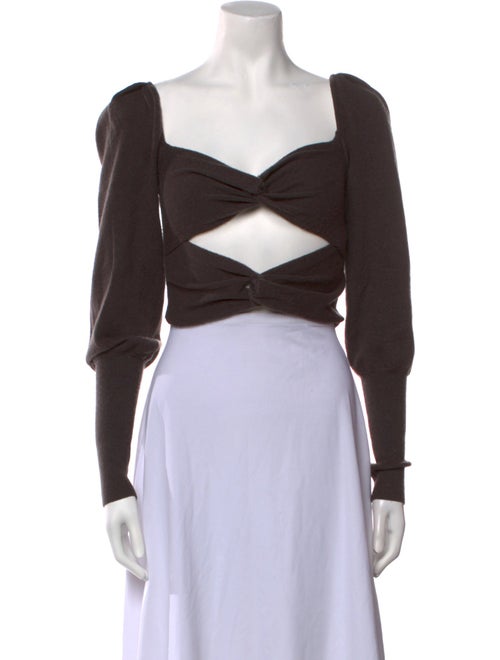 LPA Off-The-Shoulder Long Sleeve Crop Top