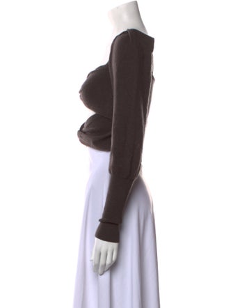 LPA Off-The-Shoulder Long Sleeve Crop Top