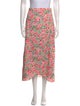 LPA Floral Print Midi Length Skirt