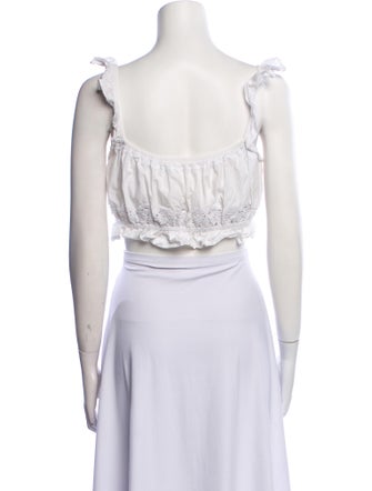 LPA Square Neckline Sleeveless Crop Top