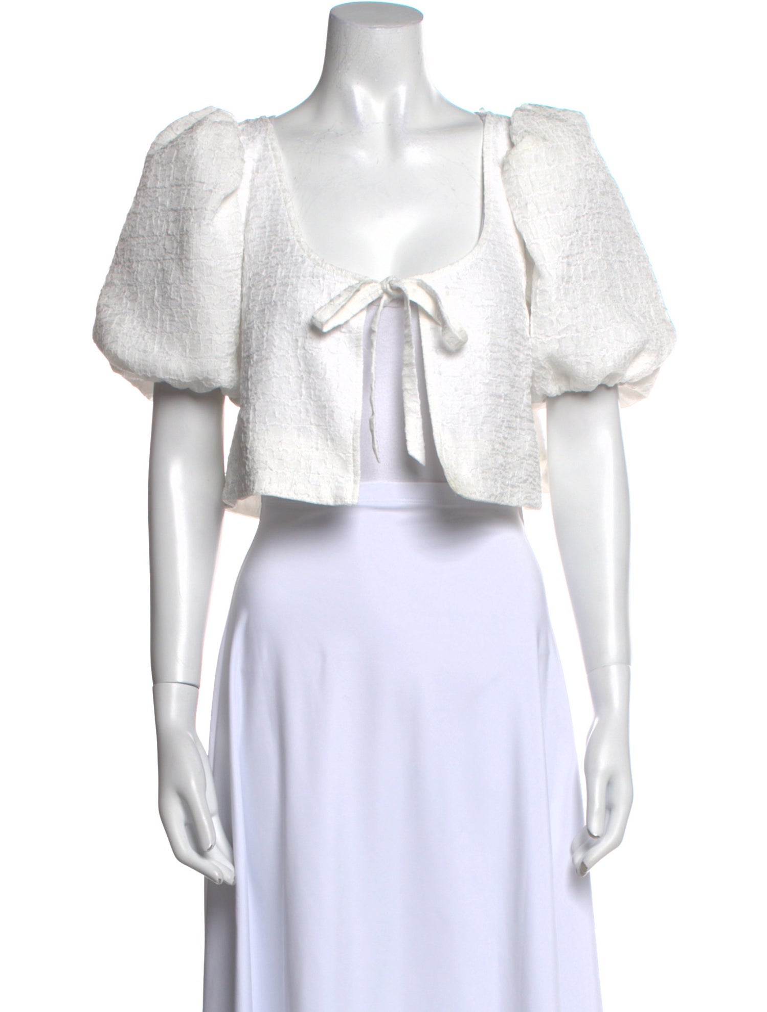 LPA Square Neckline Short Sleeve Crop Top