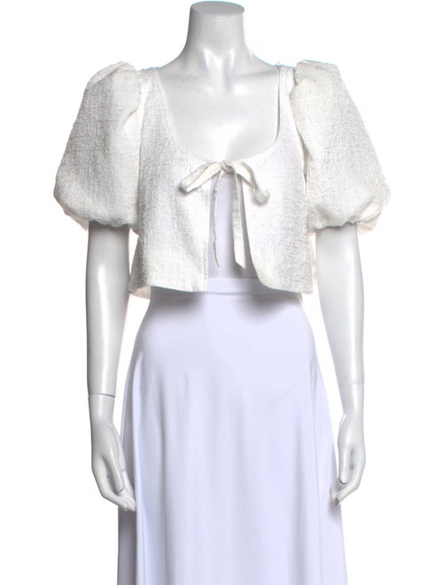 LPA Square Neckline Short Sleeve Crop Top