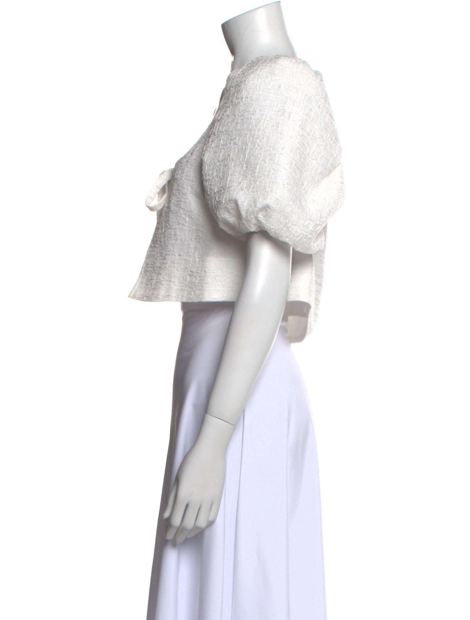 LPA Square Neckline Short Sleeve Crop Top