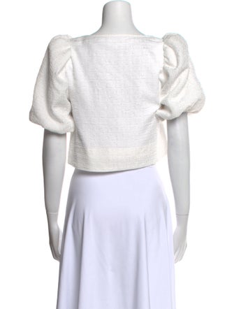 LPA Square Neckline Short Sleeve Crop Top