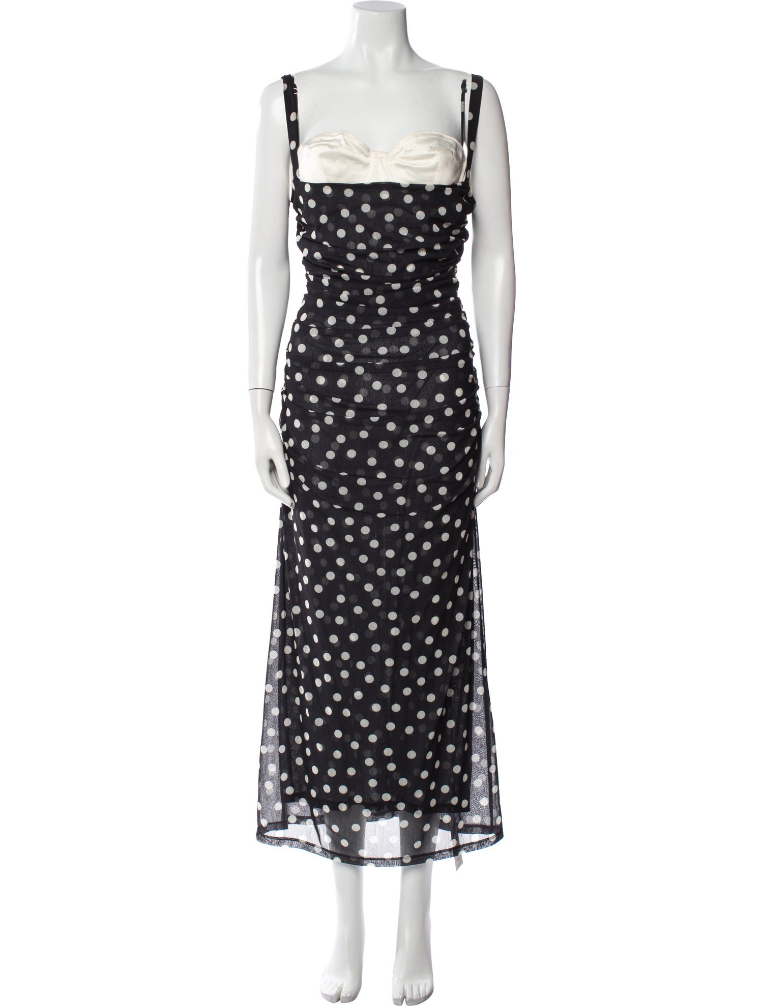 LPA Polka Dot Print Long Dress w/ Tags