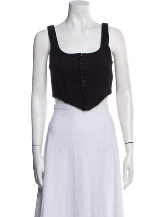 LPA Square Neckline Sleeveless Crop Top