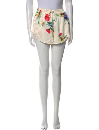 LPA Floral Print Mini Shorts