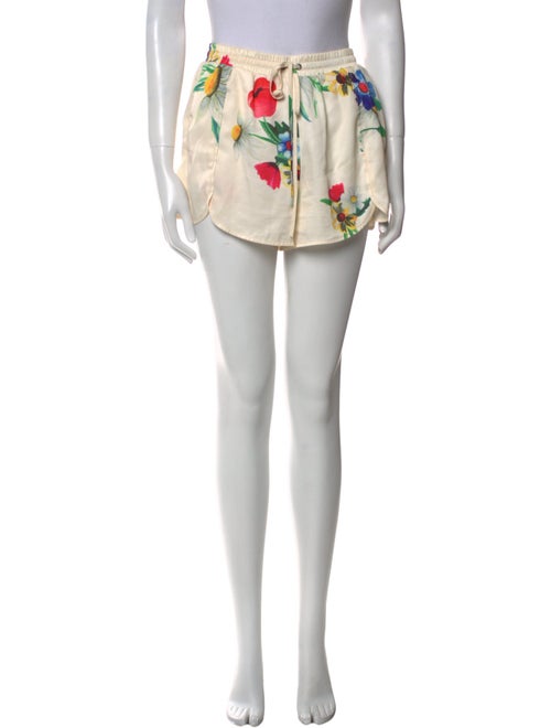 LPA Floral Print Mini Shorts