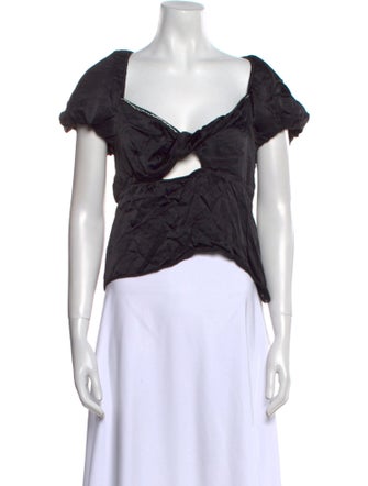 LPA V-Neck Short Sleeve Crop Top