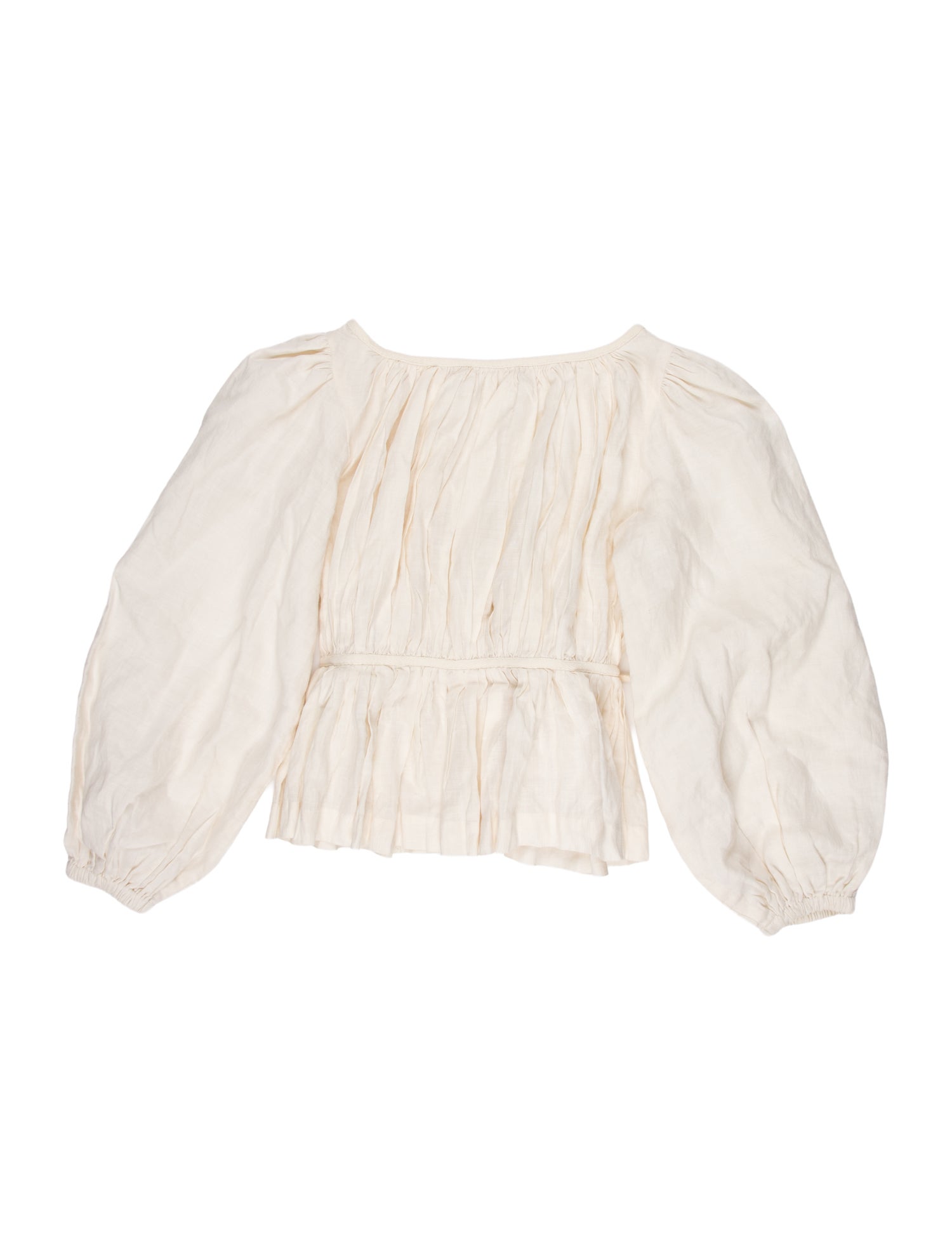 LPA Strapless Three-Quarter Sleeve Crop Top