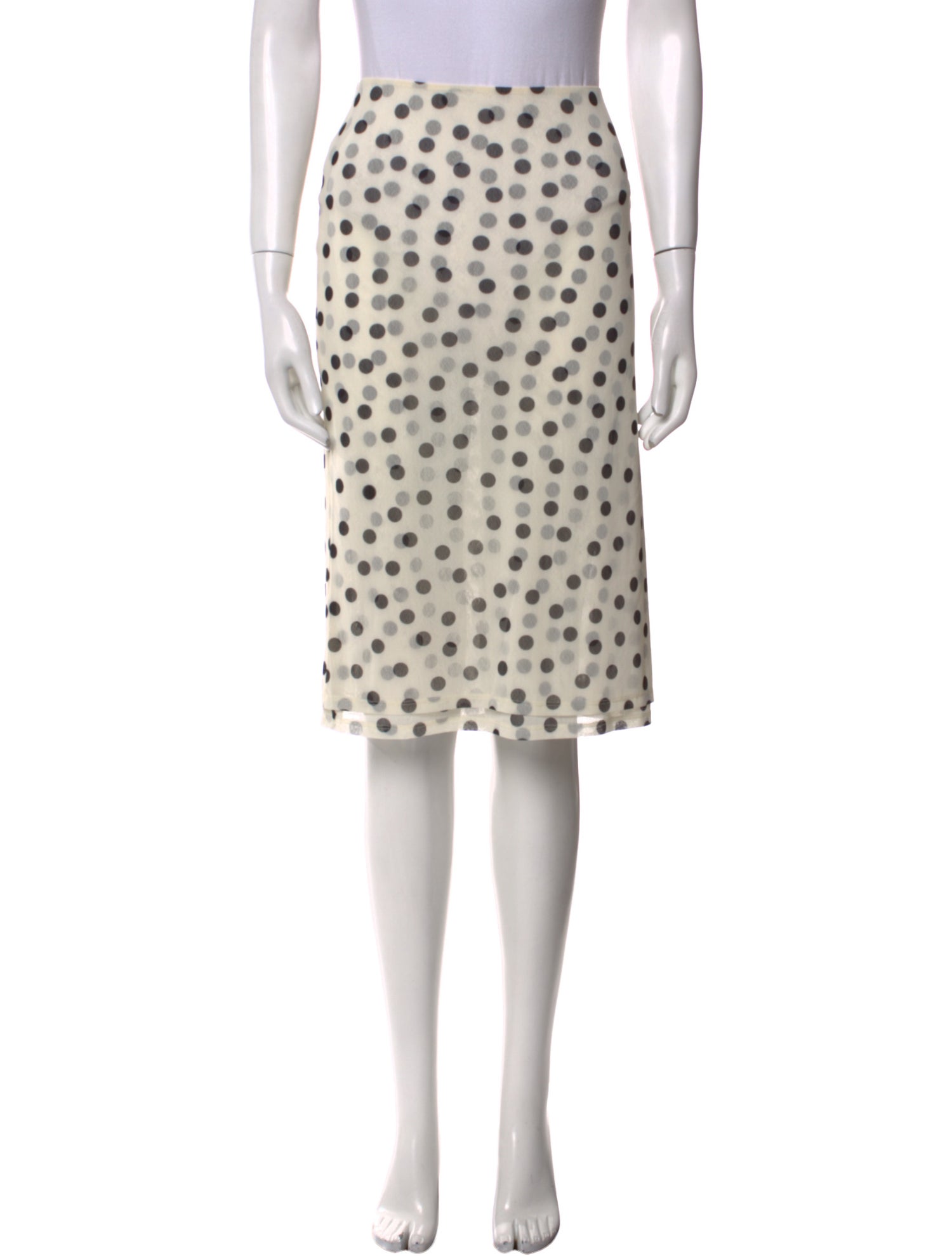 LPA Polka Dot Print Knee-Length Skirt