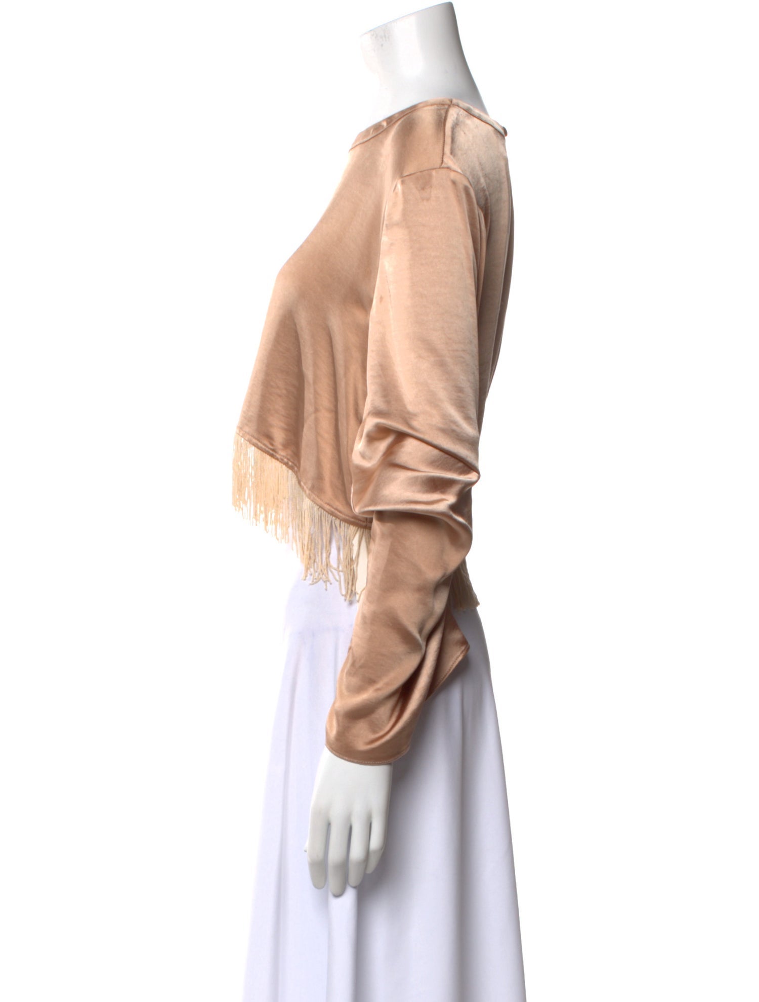 LPA Bateau Neckline Long Sleeve Crop Top