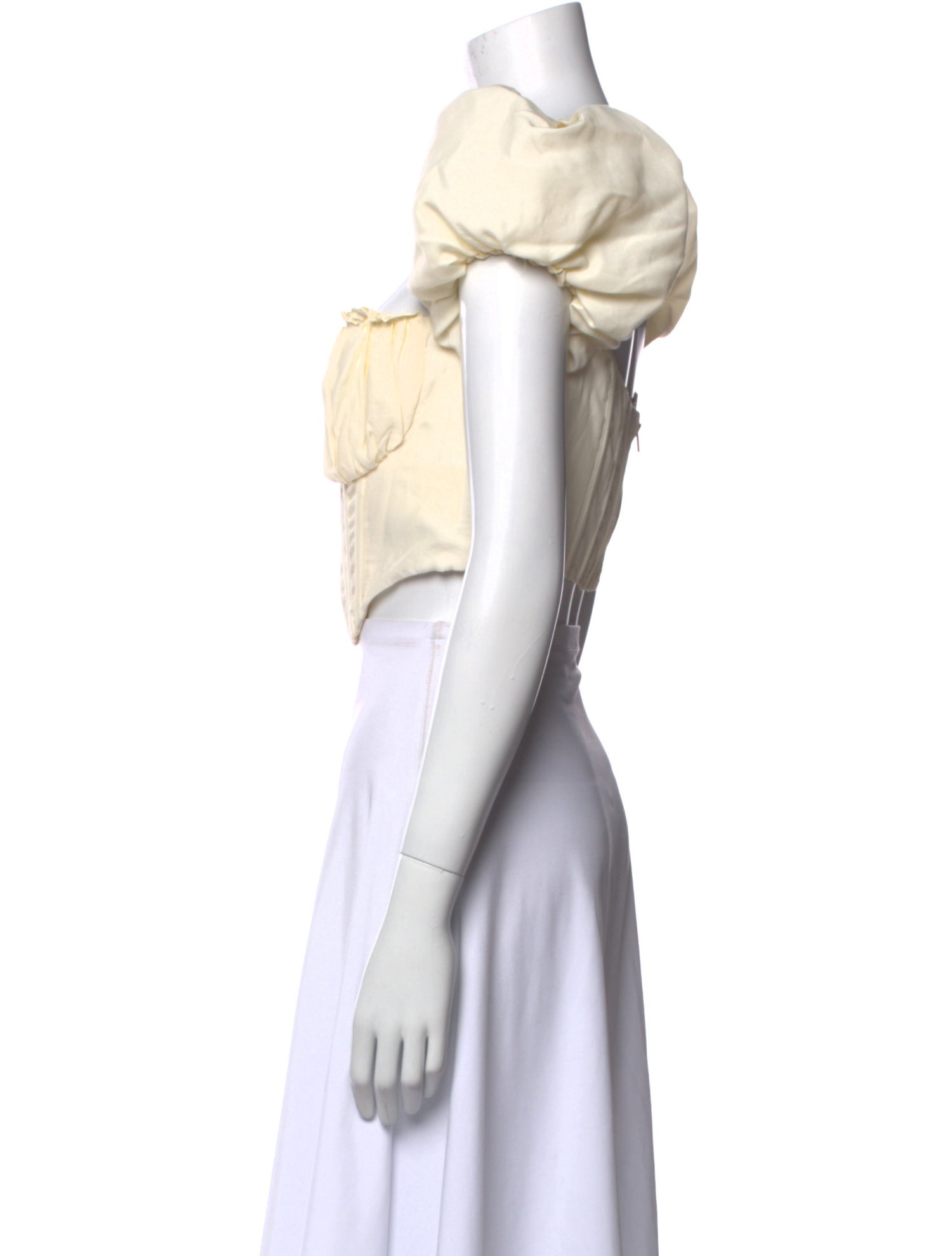 LPA Square Neckline Short Sleeve Crop Top