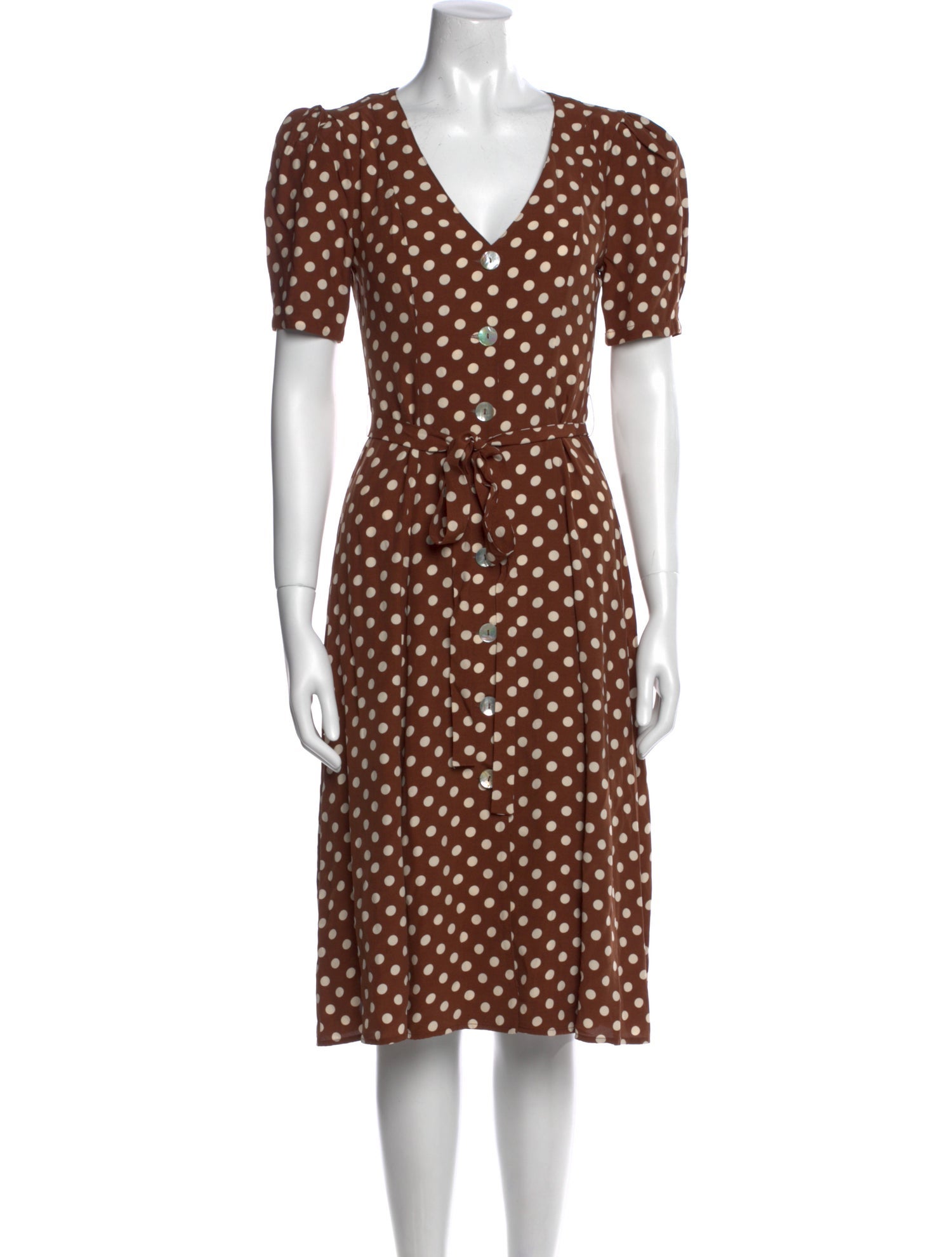 LPA Polka Dot Print Midi Length Dress w/ Tags
