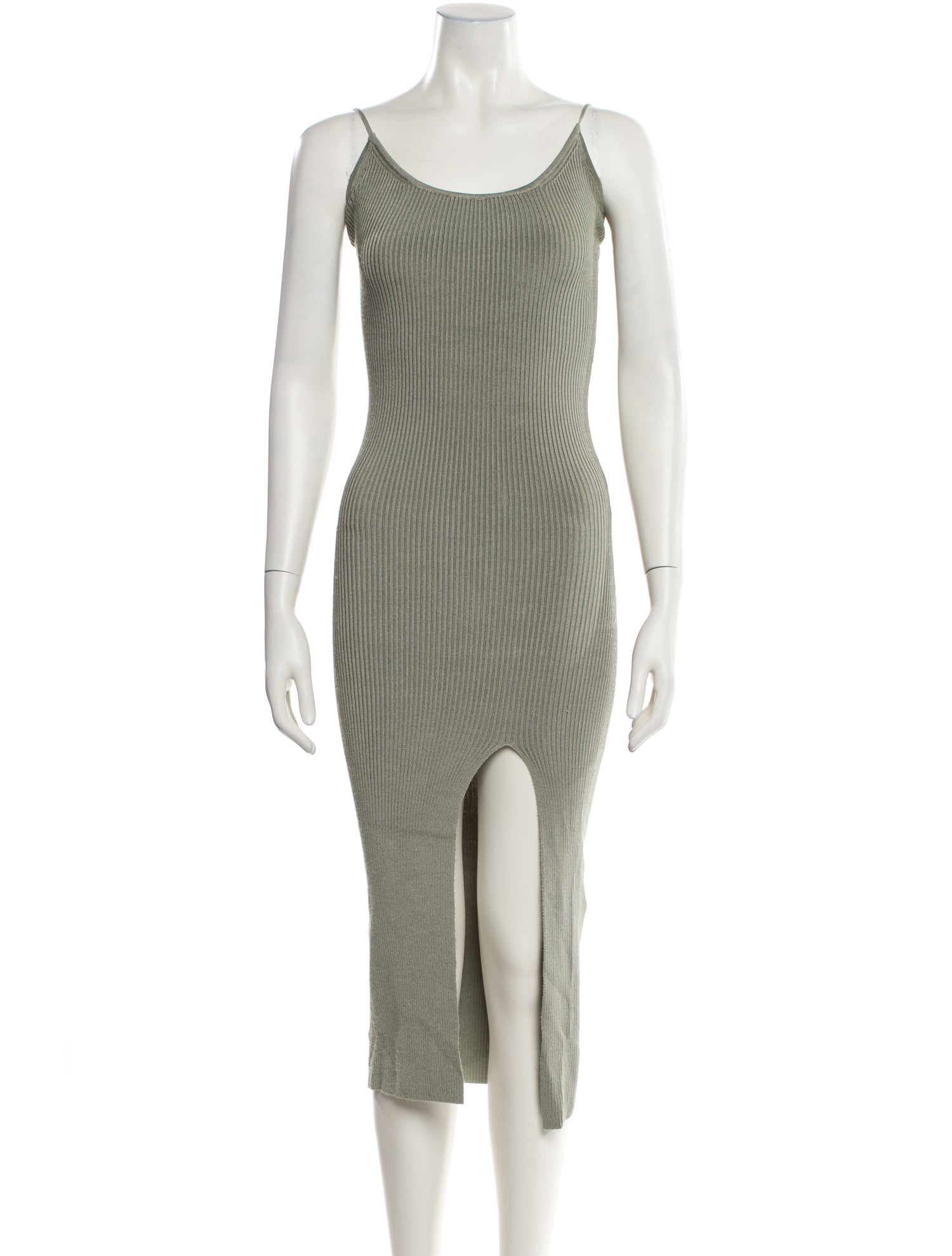 lpa green dress LPA Braxton Embellished Dress in Green