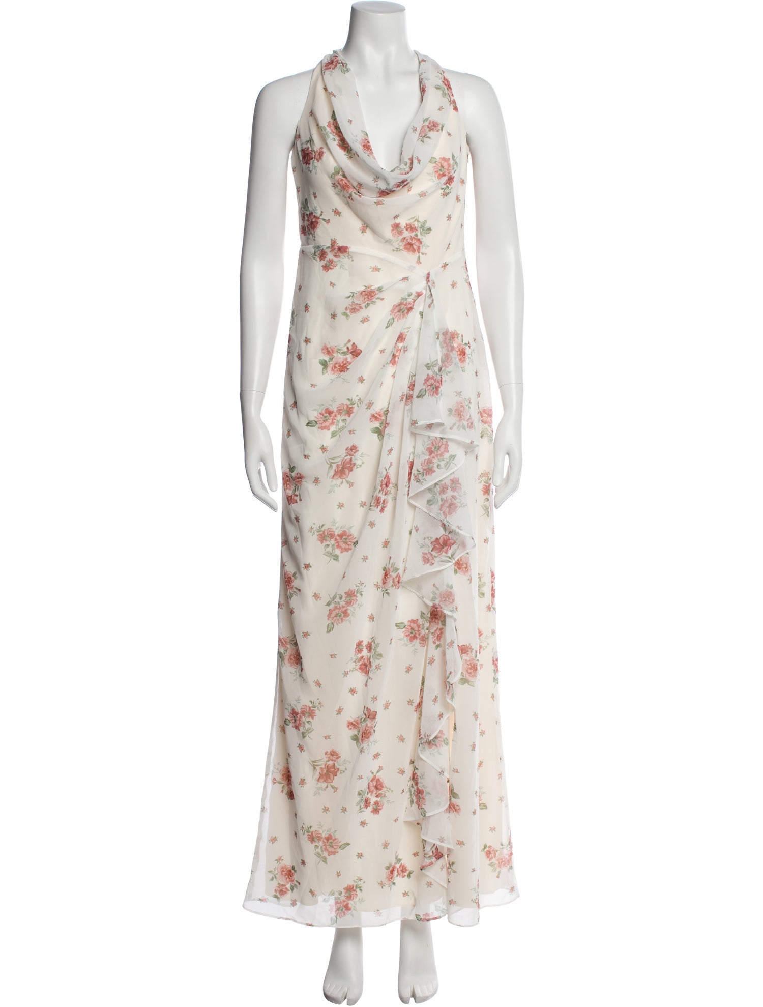 LPA Floral Print Long Dress w/ Tags