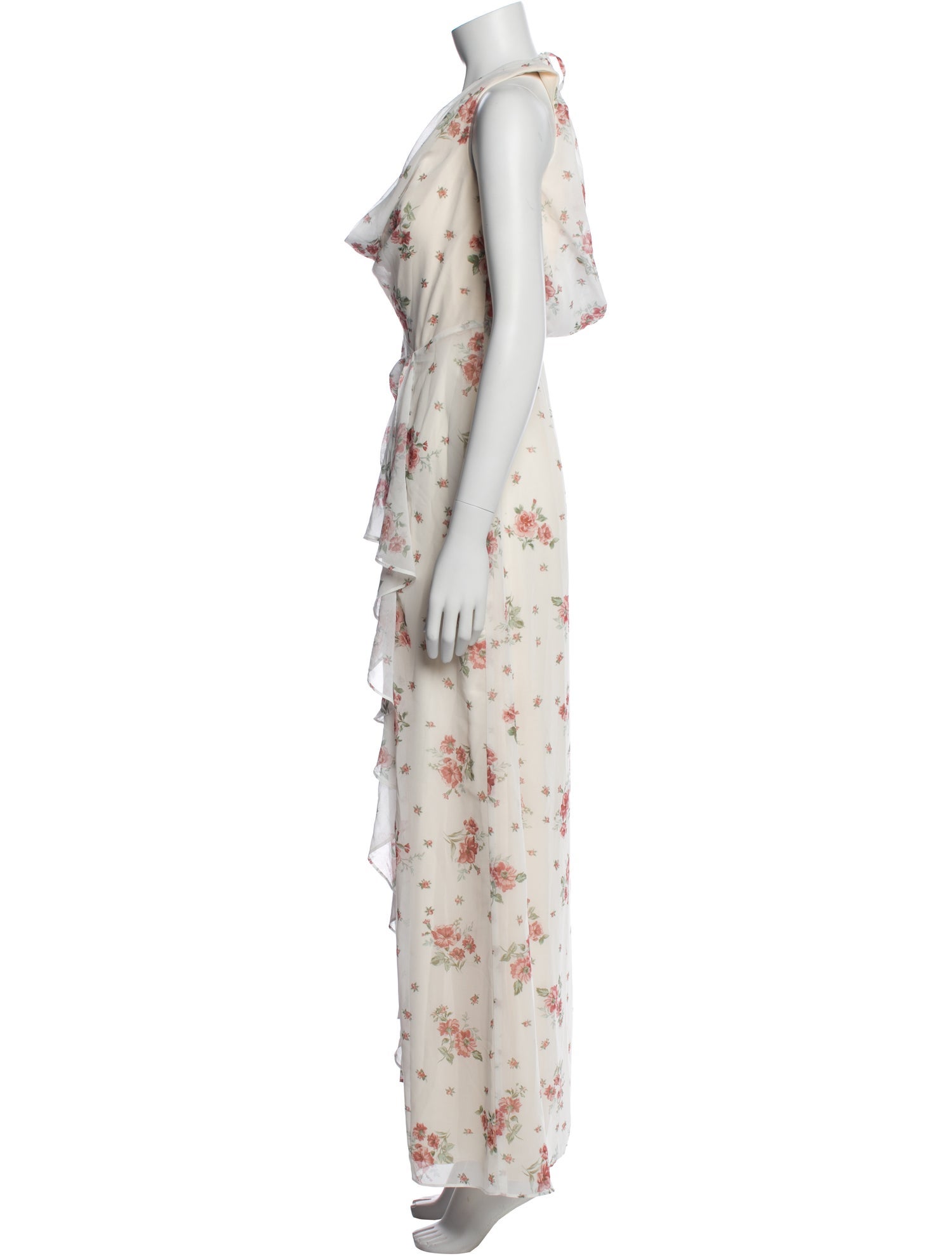 LPA Floral Print Long Dress w/ Tags