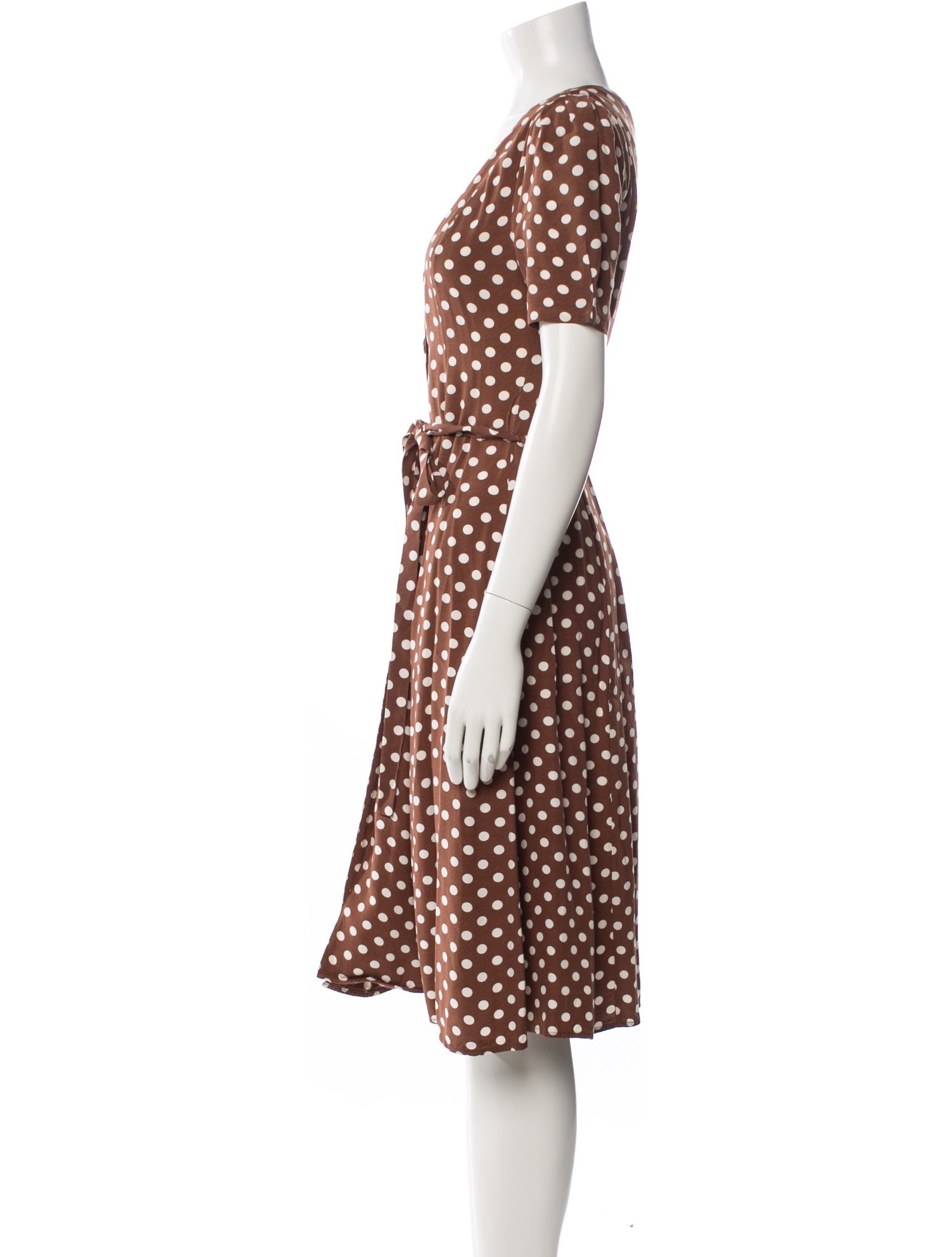 LPA Polka Dot Print Midi Length Dress