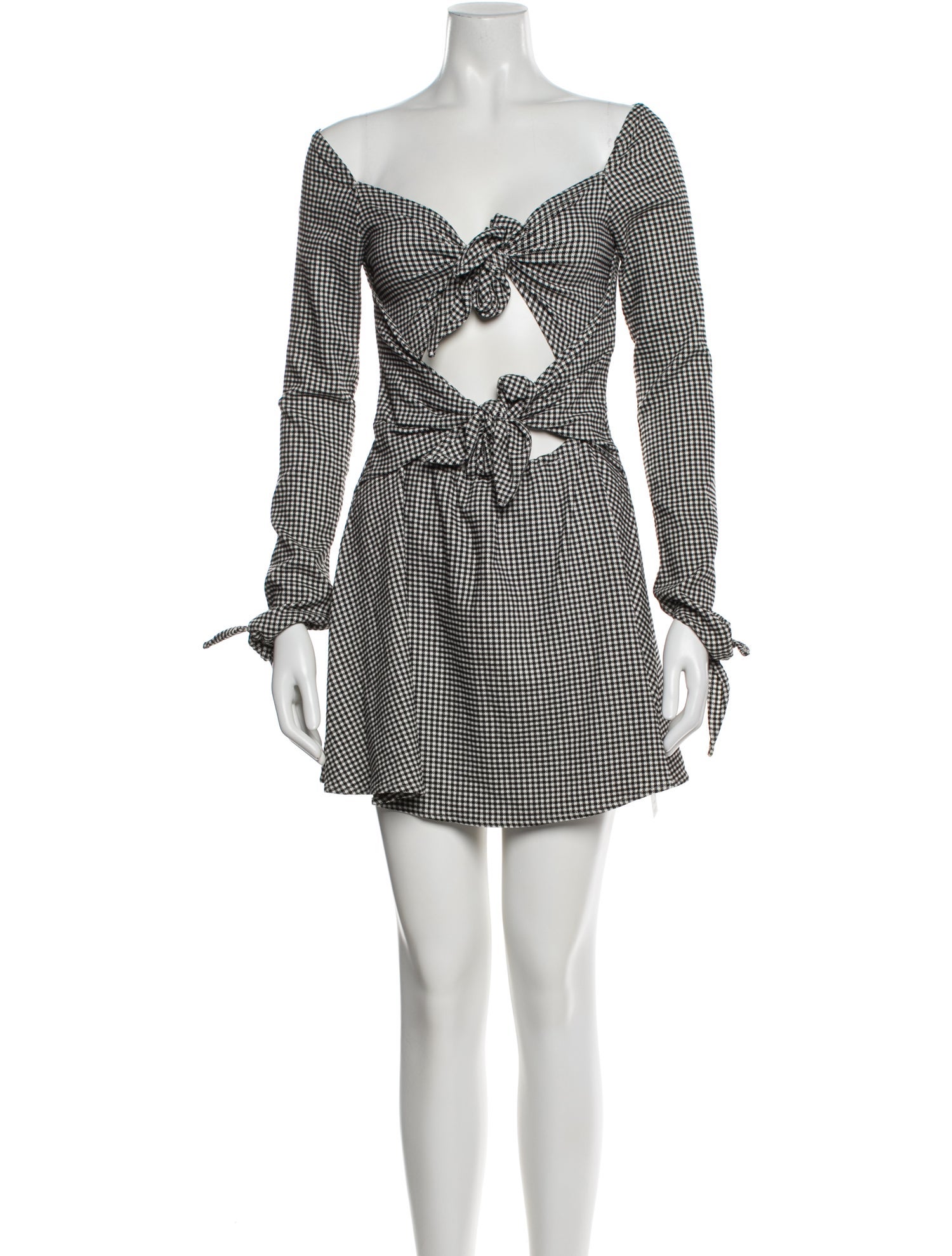 LPA Plaid Print Mini Dress