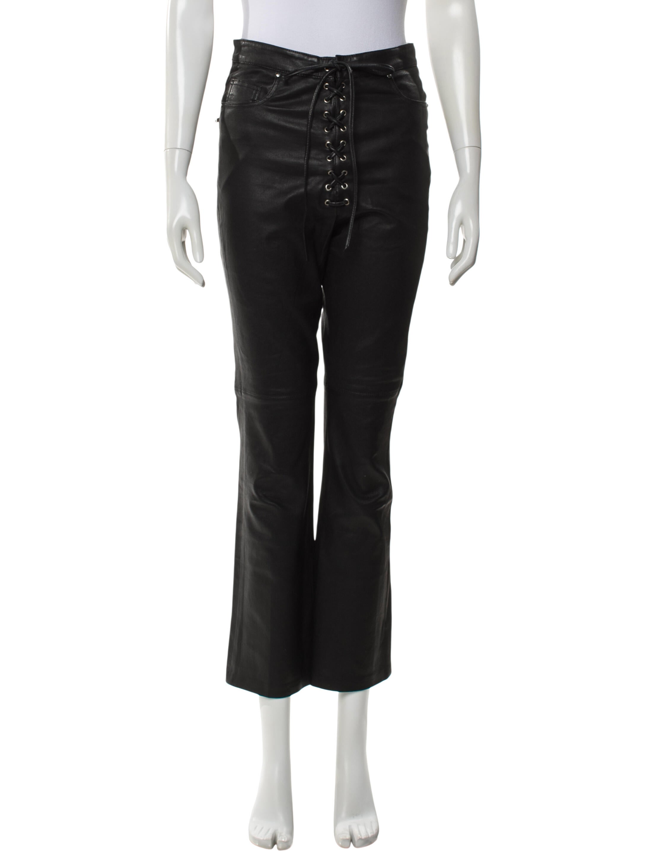 LPA Leather Straight Leg Pants