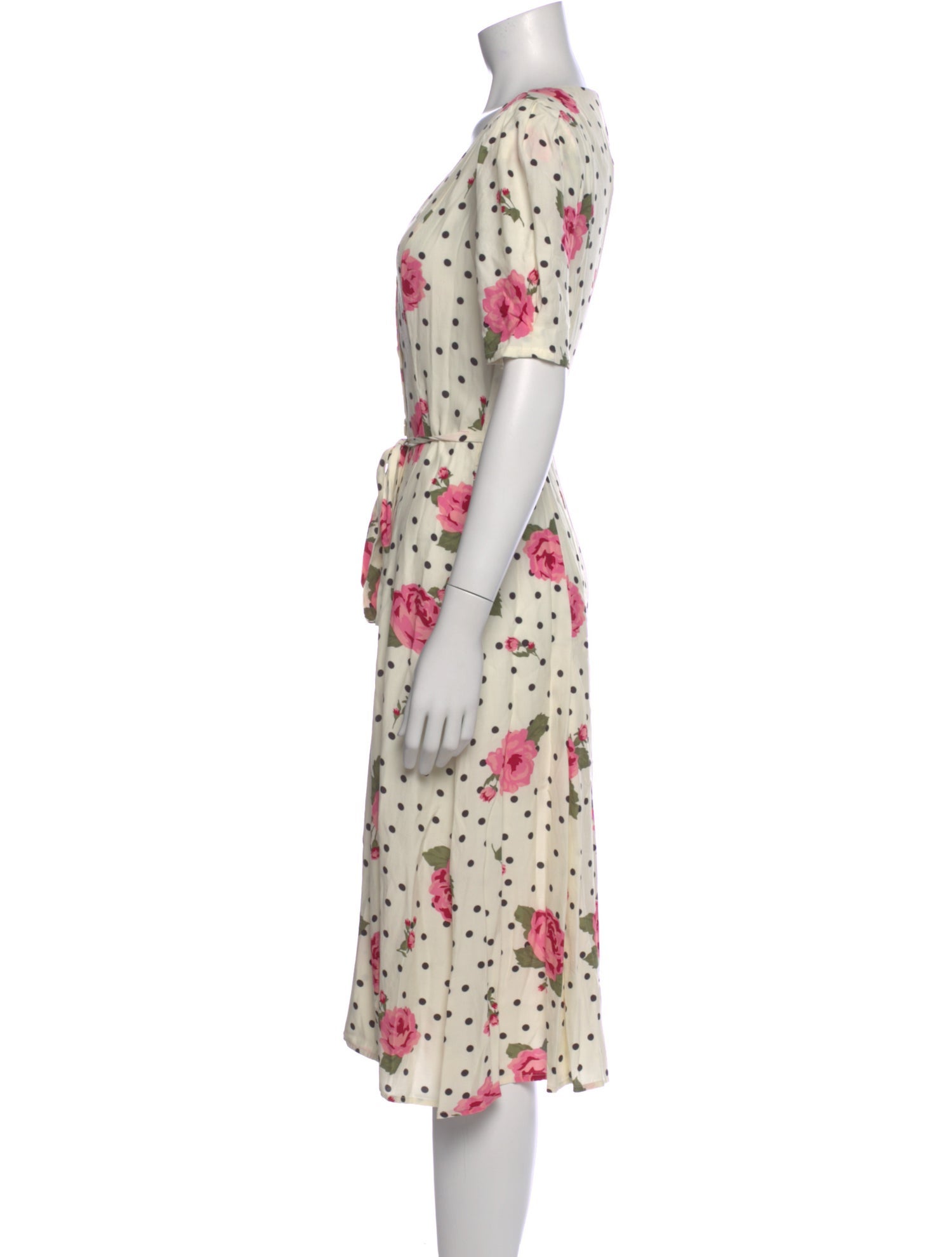 LPA Floral Print Midi Length Dress