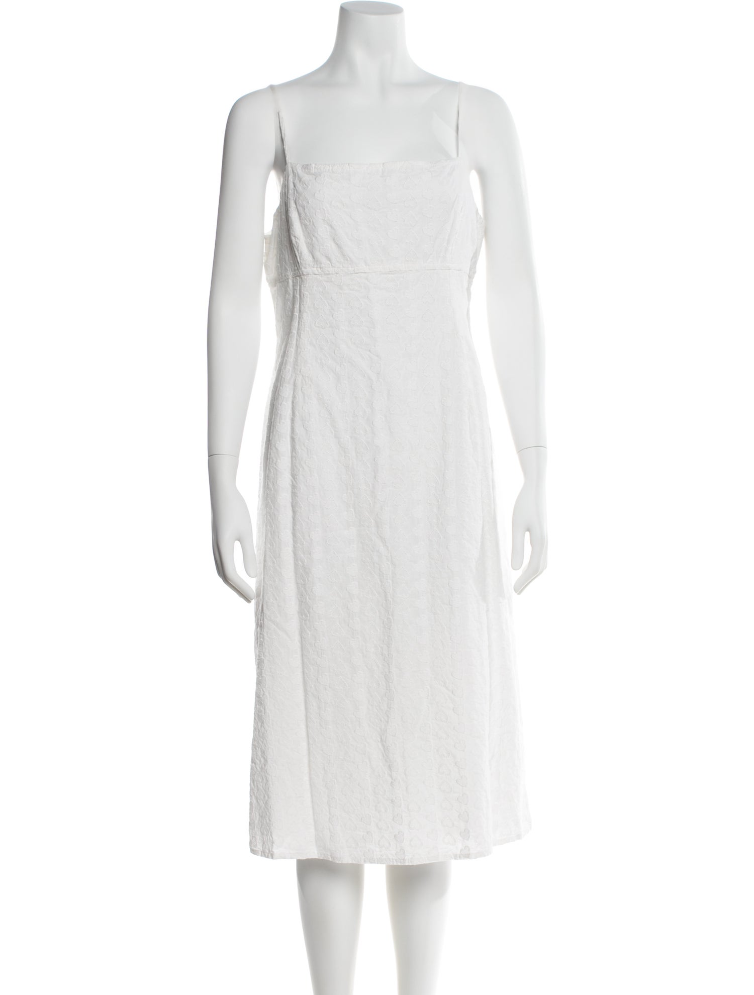 LPA Square Neckline Midi Length Dress