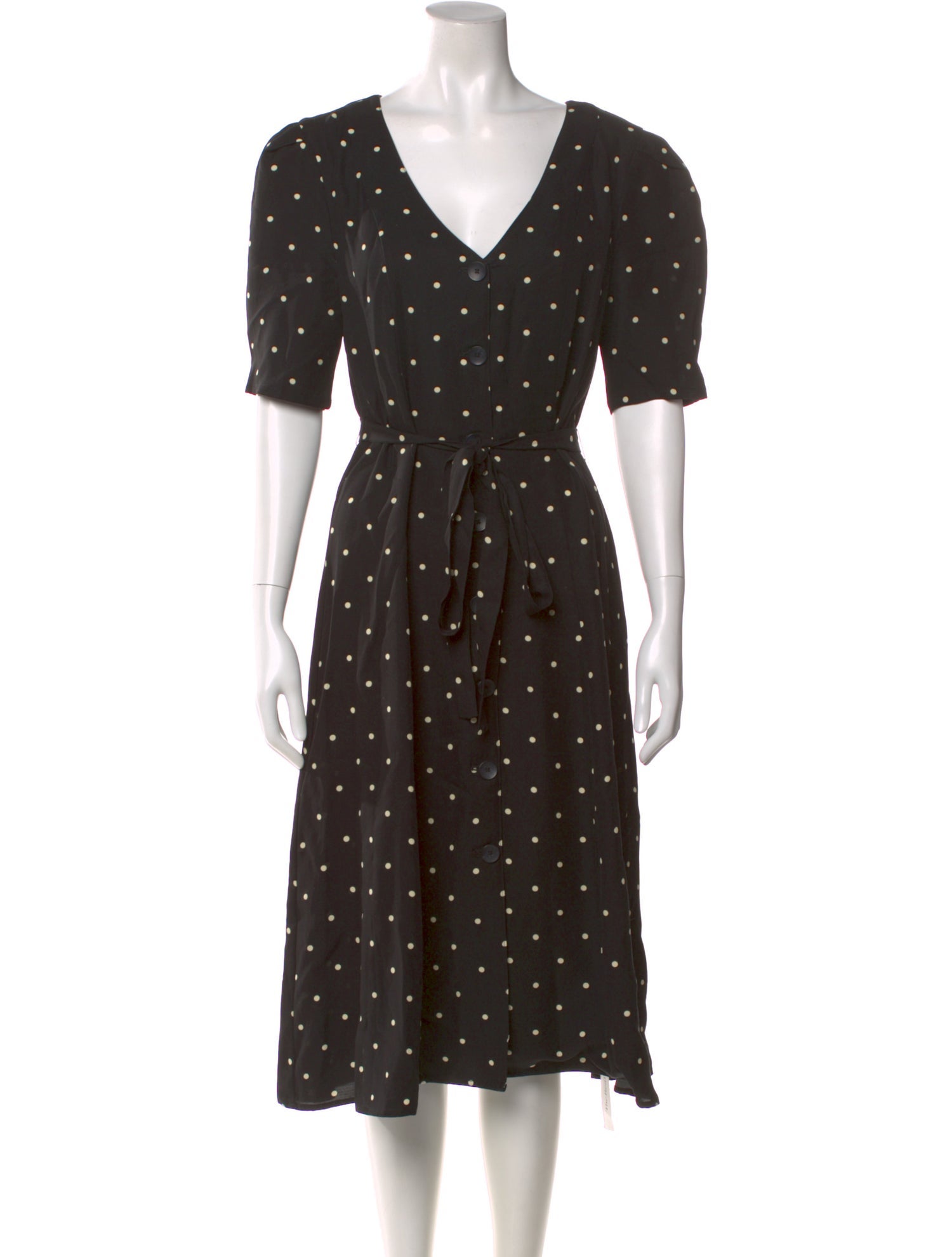 LPA Polka Dot Print Midi Length Dress