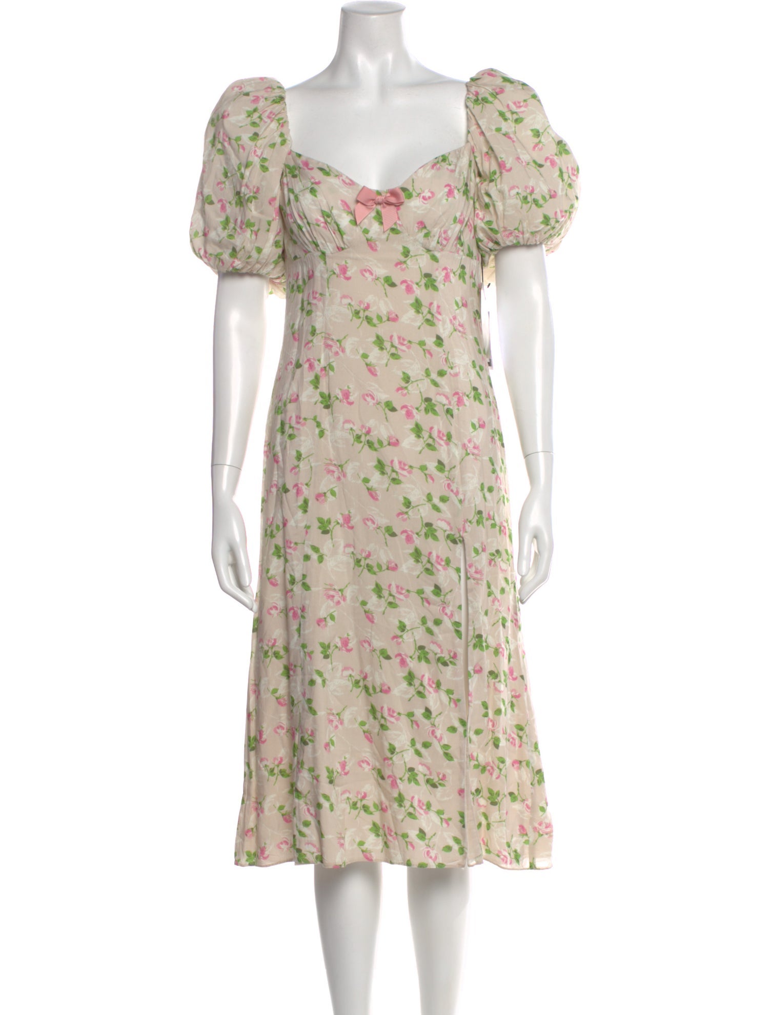 LPA Floral Print Midi Length Dress