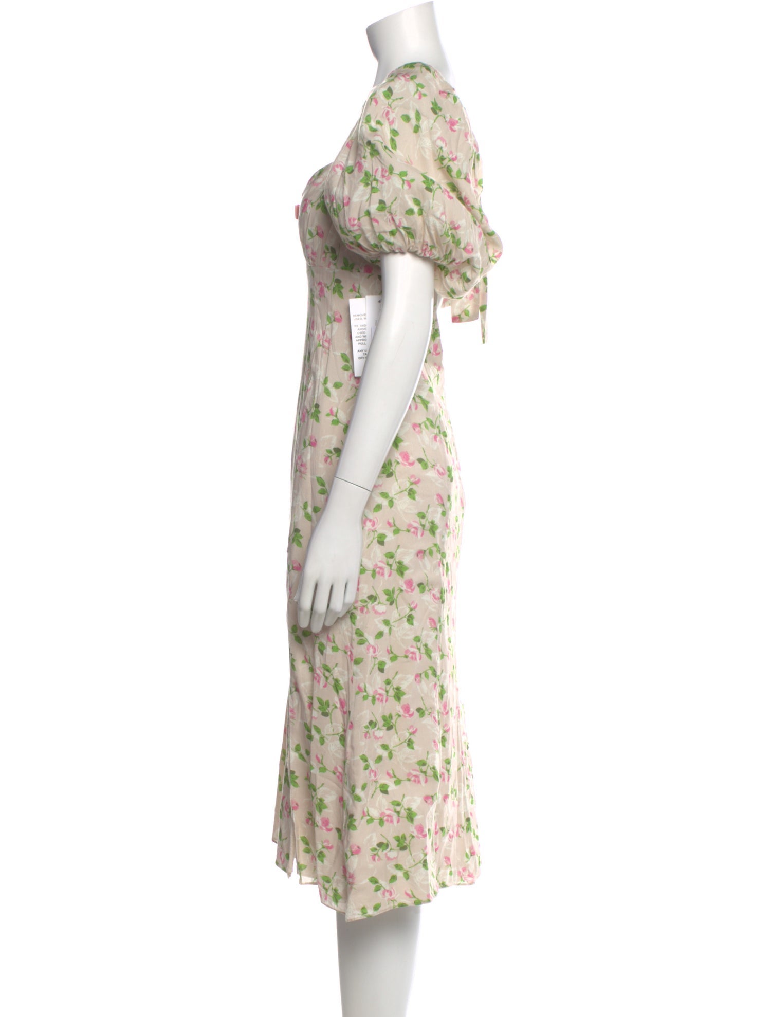LPA Floral Print Midi Length Dress