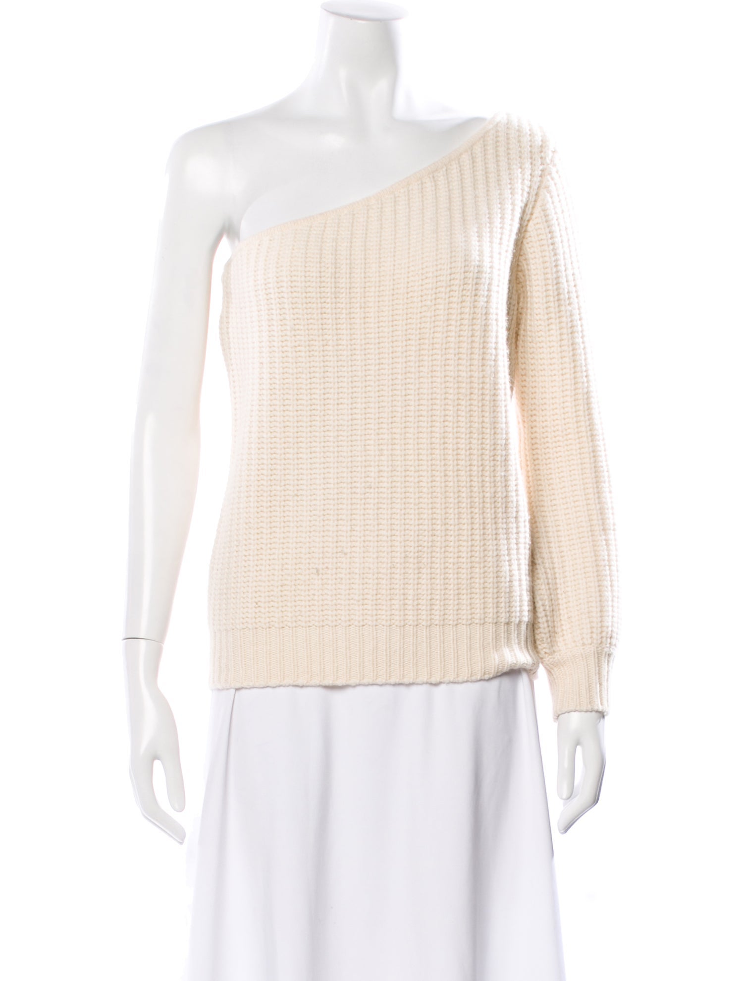 LPA Merino Wool One-Shoulder Sweater