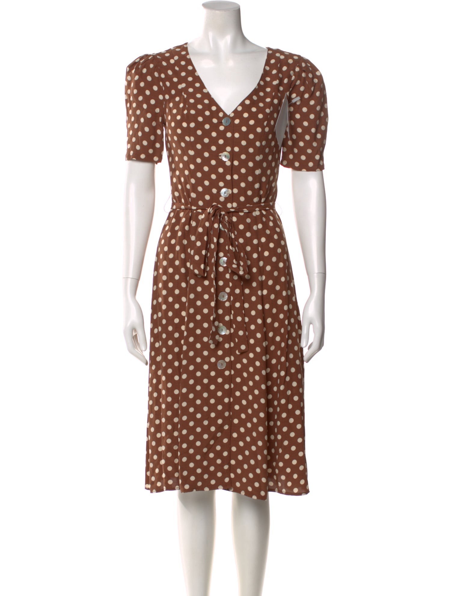 LPA Polka Dot Print Midi Length Dress w/ Tags