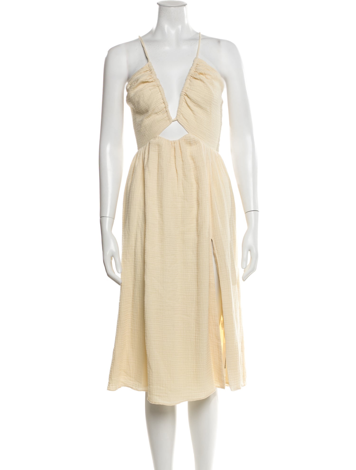 LPA V-Neck Midi Length Dress