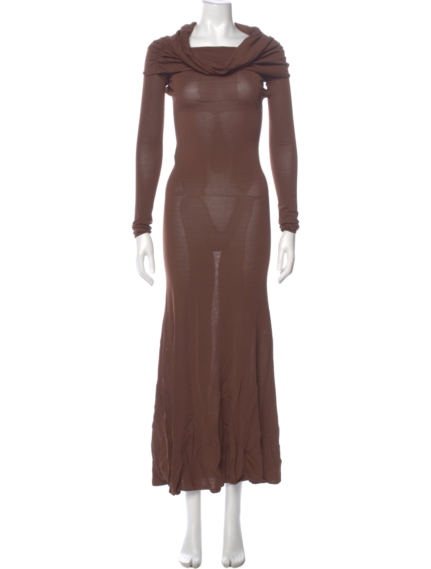 Cowl Neck Long Dress