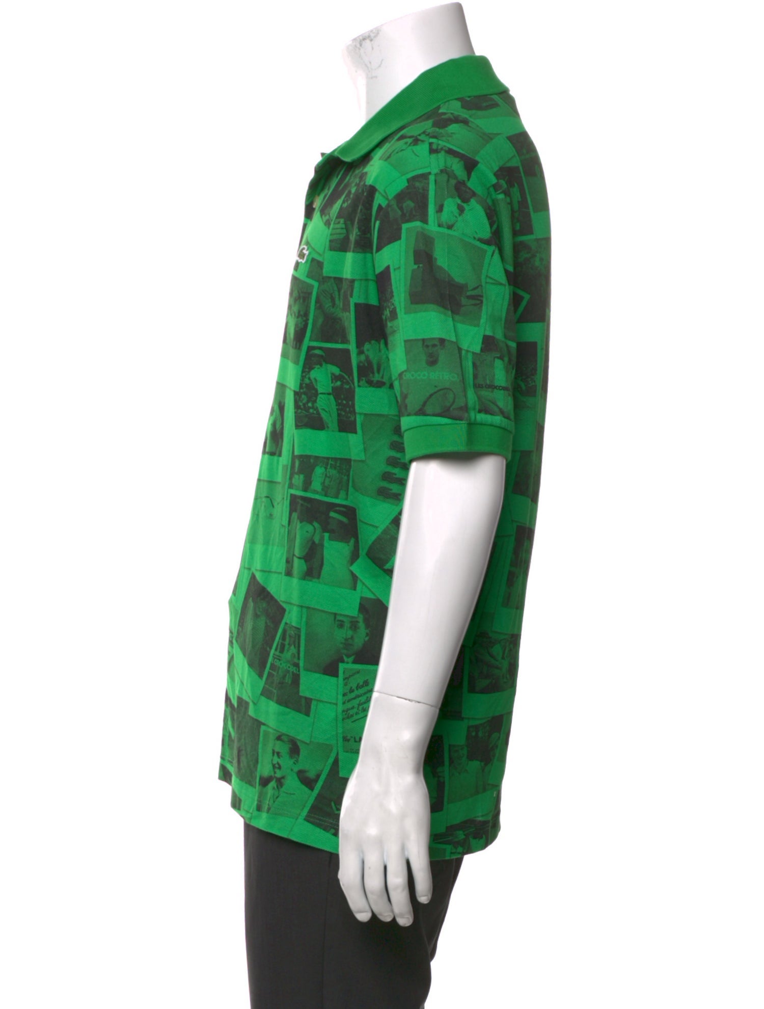 Lacoste x Polaroid Printed V-Neck Polo Shirt