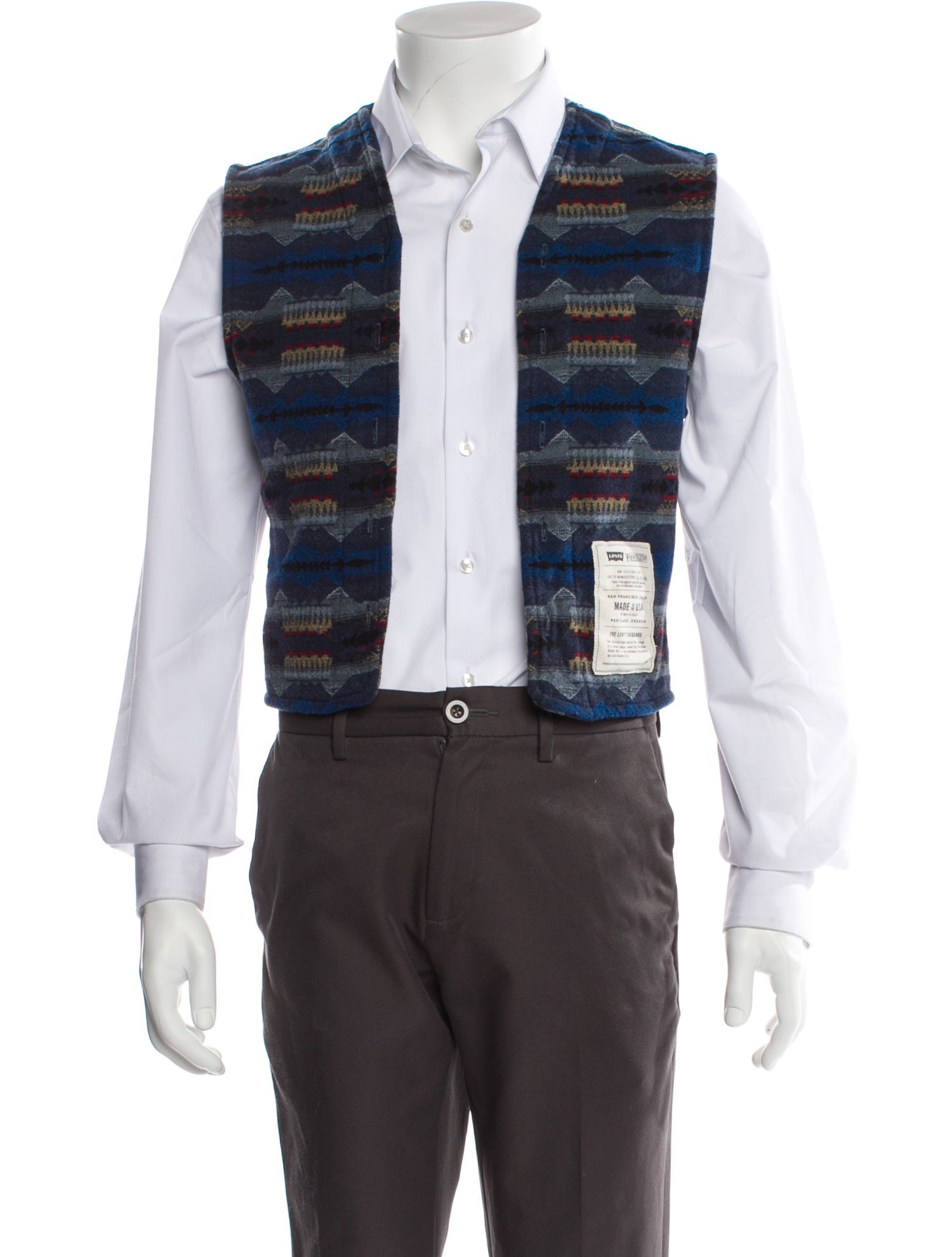 Levi's x Pendleton Wool Plaid Print Vest