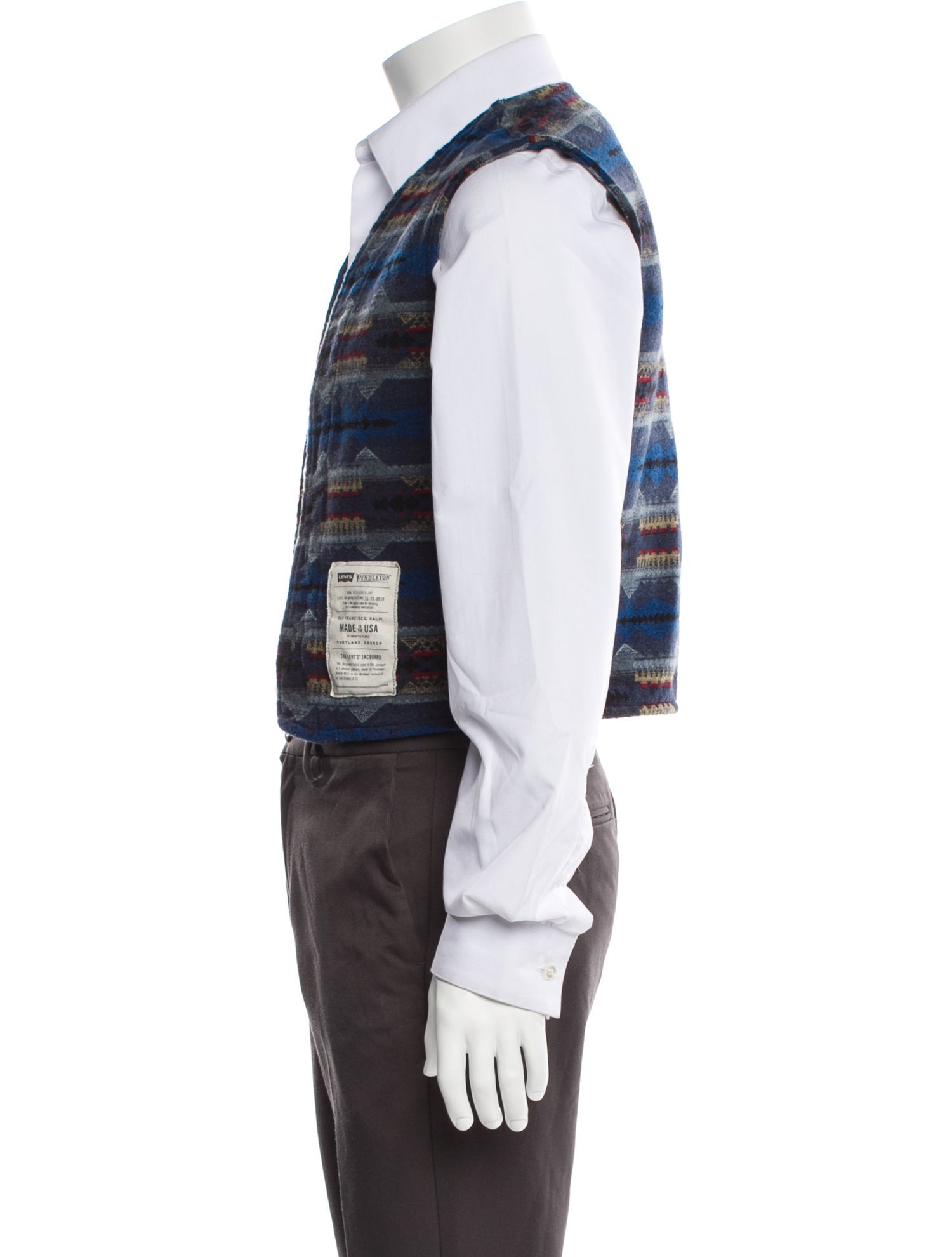 Levi's x Pendleton Wool Plaid Print Vest