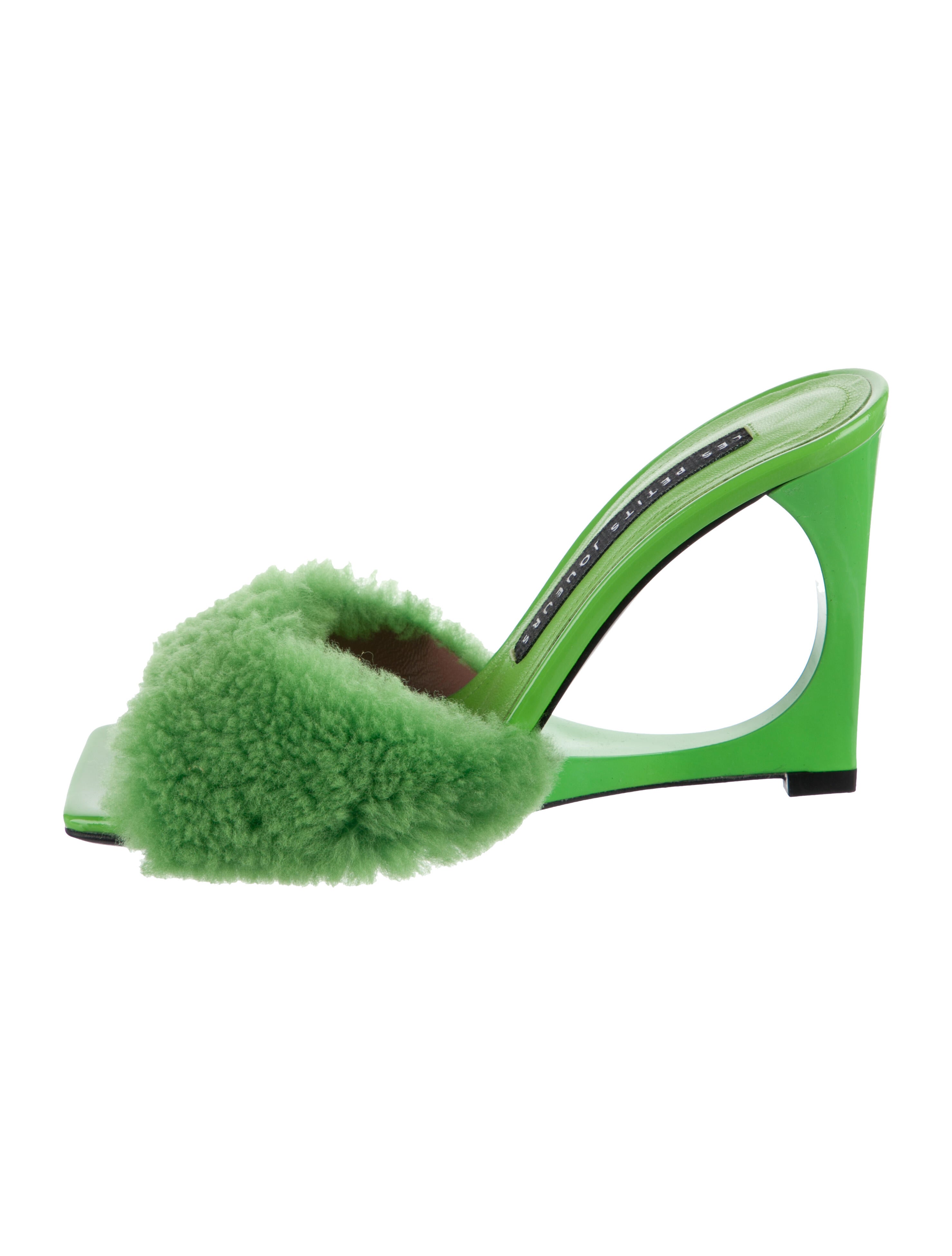 Les Petits Joueurs Lambswool Slides