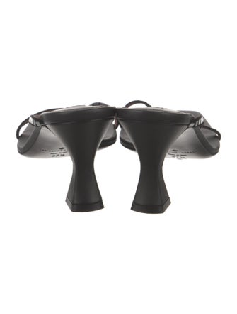 Les Petits Joueurs Leather Sequin Embellishments Slingback Sandals