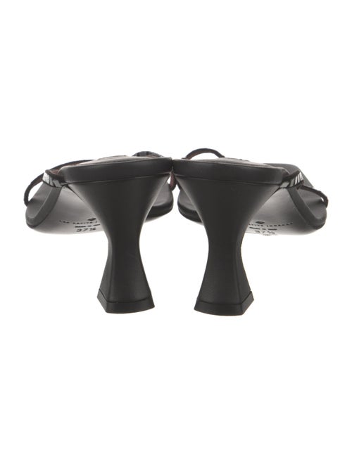 Les Petits Joueurs Leather Sequin Embellishments Slingback Sandals