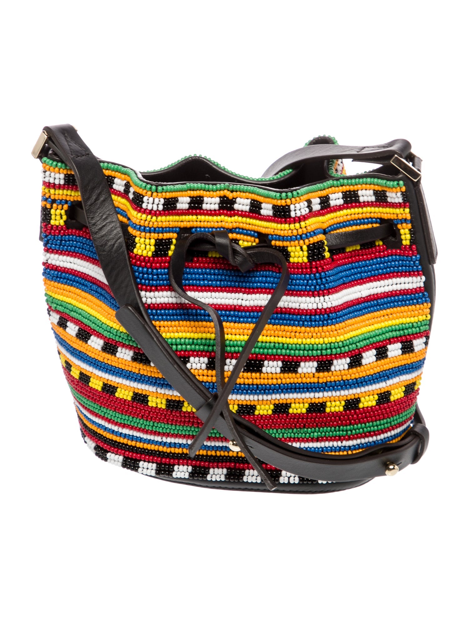 Les Petits Joueurs Leather Bucket Bag