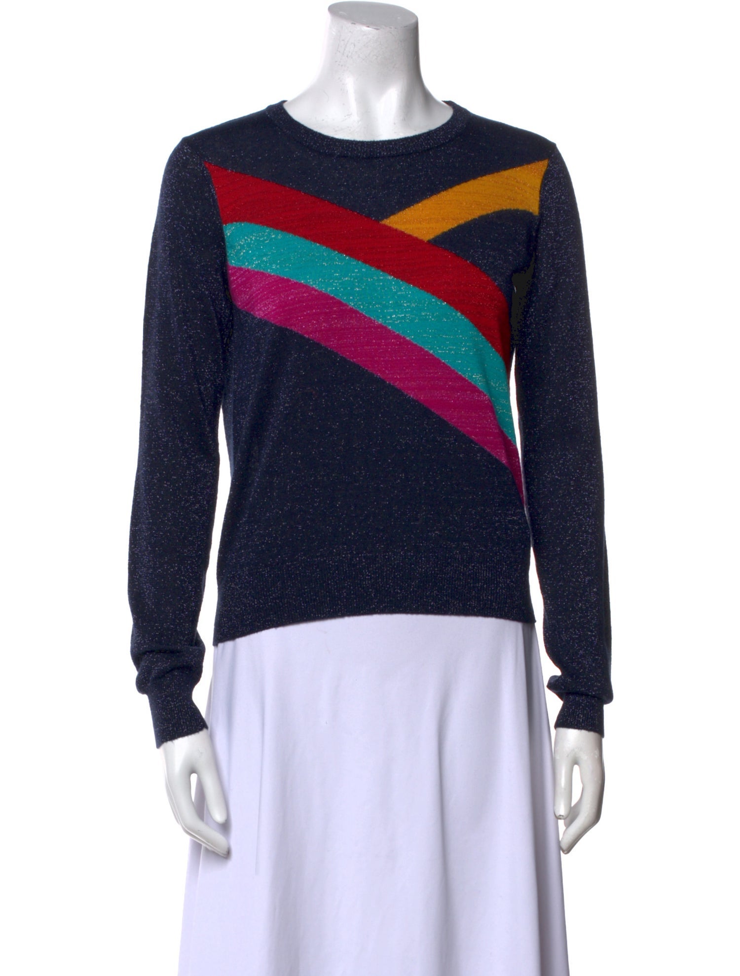 Les Petits Joueurs Striped Crew Neck Sweater