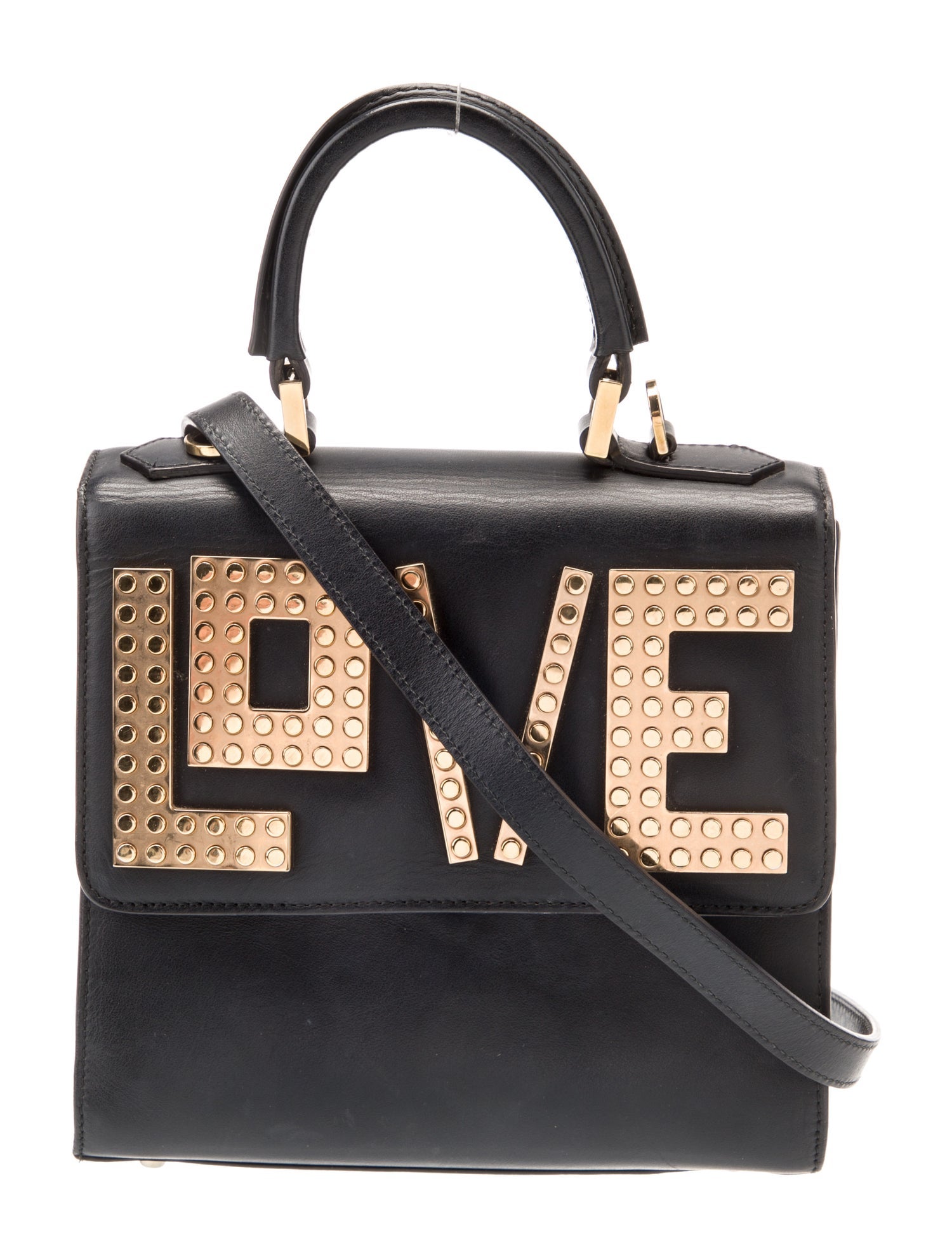 Les Petits Joueurs Leather Top Handle Bag