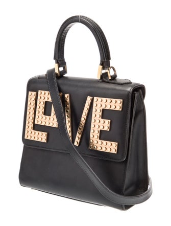 Les Petits Joueurs Leather Top Handle Bag