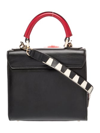 Les Petits Joueurs Leather Top Handle Bag