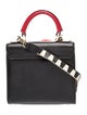 Les Petits Joueurs Leather Top Handle Bag