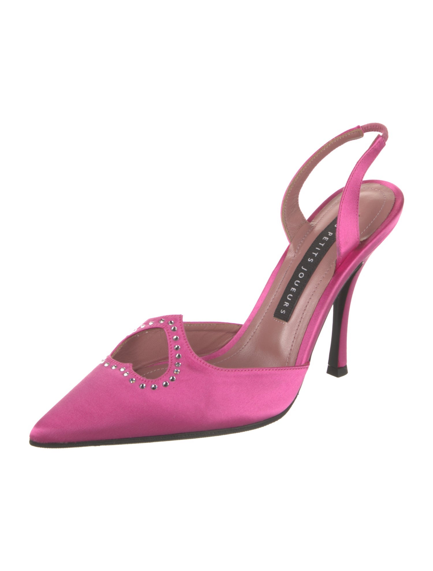 Les Petits Joueurs Satin Slingback Pumps