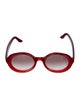 Lapima Round Gradient Sunglasses