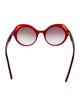 Lapima Round Gradient Sunglasses