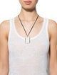 Lalique Carved Crystal Pendant Necklace
