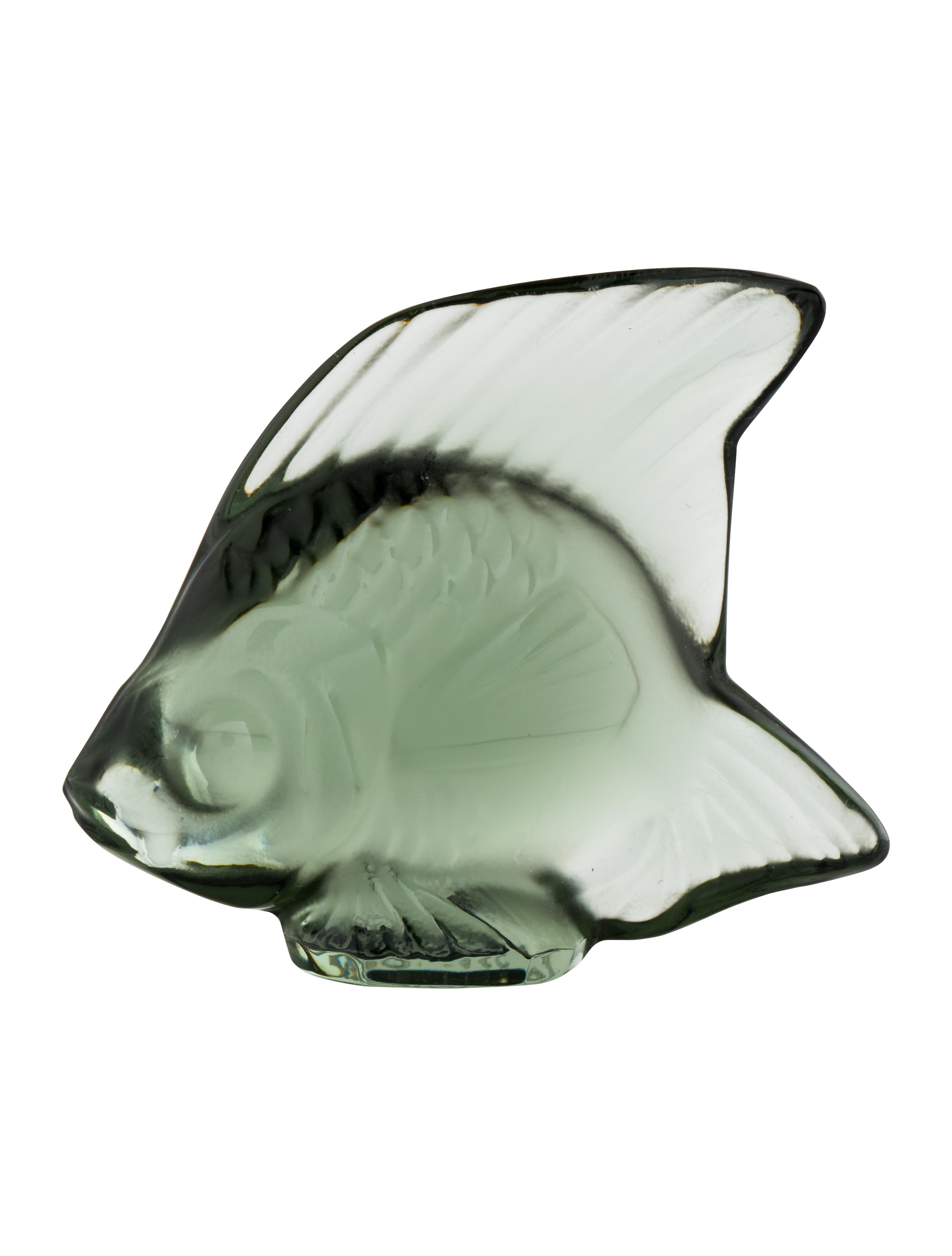 Lalique Crystal Fish Figurine Decor And Accessories Wlq22861 Crystal Fish Figurine